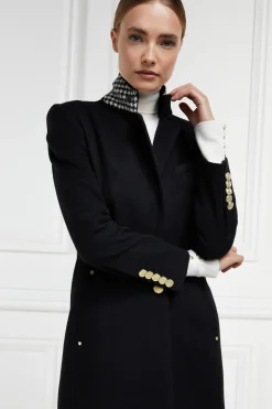 Holland Cooper Coats|Jade's Top Picks-Full Length Regency Coat Soft Black