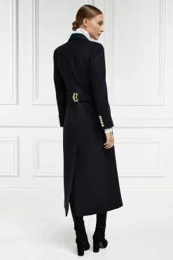 Holland Cooper Coats-Full Length Regency Coat Soft Navy Blackwatch