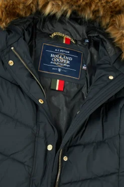 Holland Cooper Coats|The Cosy Collection-Glacier Full Length Puffer Ink Navy