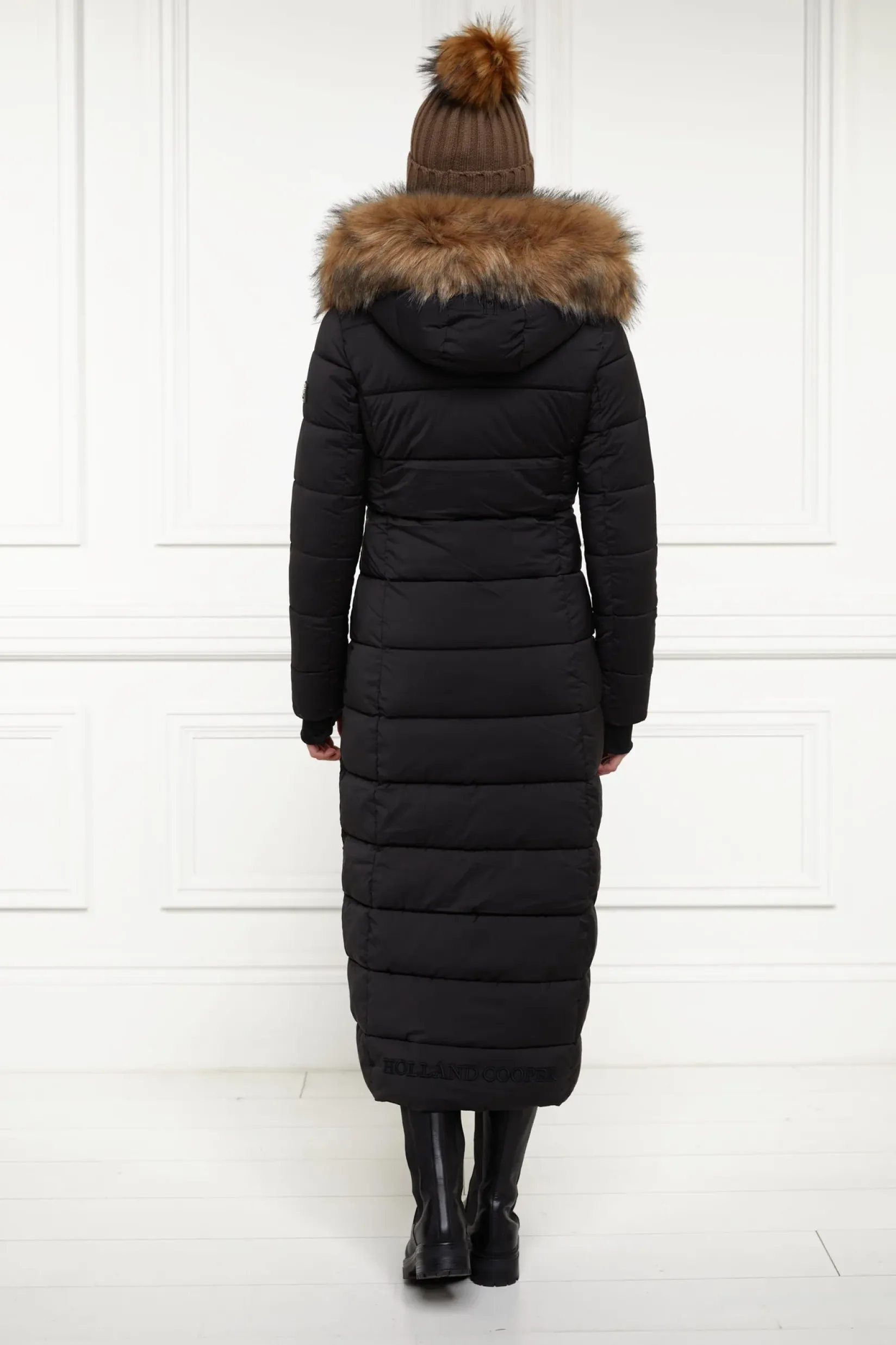 Holland Cooper Coats|The Cosy Collection-Glacier Full Length Puffer Black