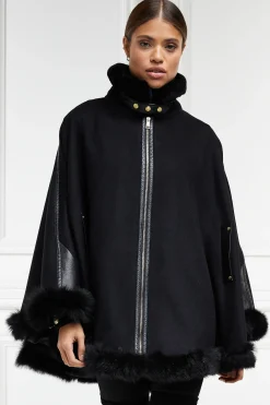 Holland Cooper Capes-Gold Label Chiltern Cape Soft Black