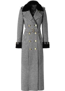 Holland Cooper Trench Coats|Coats-Gold Label Trench Houndstooth