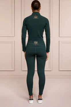 Holland Cooper Leggings|Shop By Product-Halcot Thermal Legging Petrol