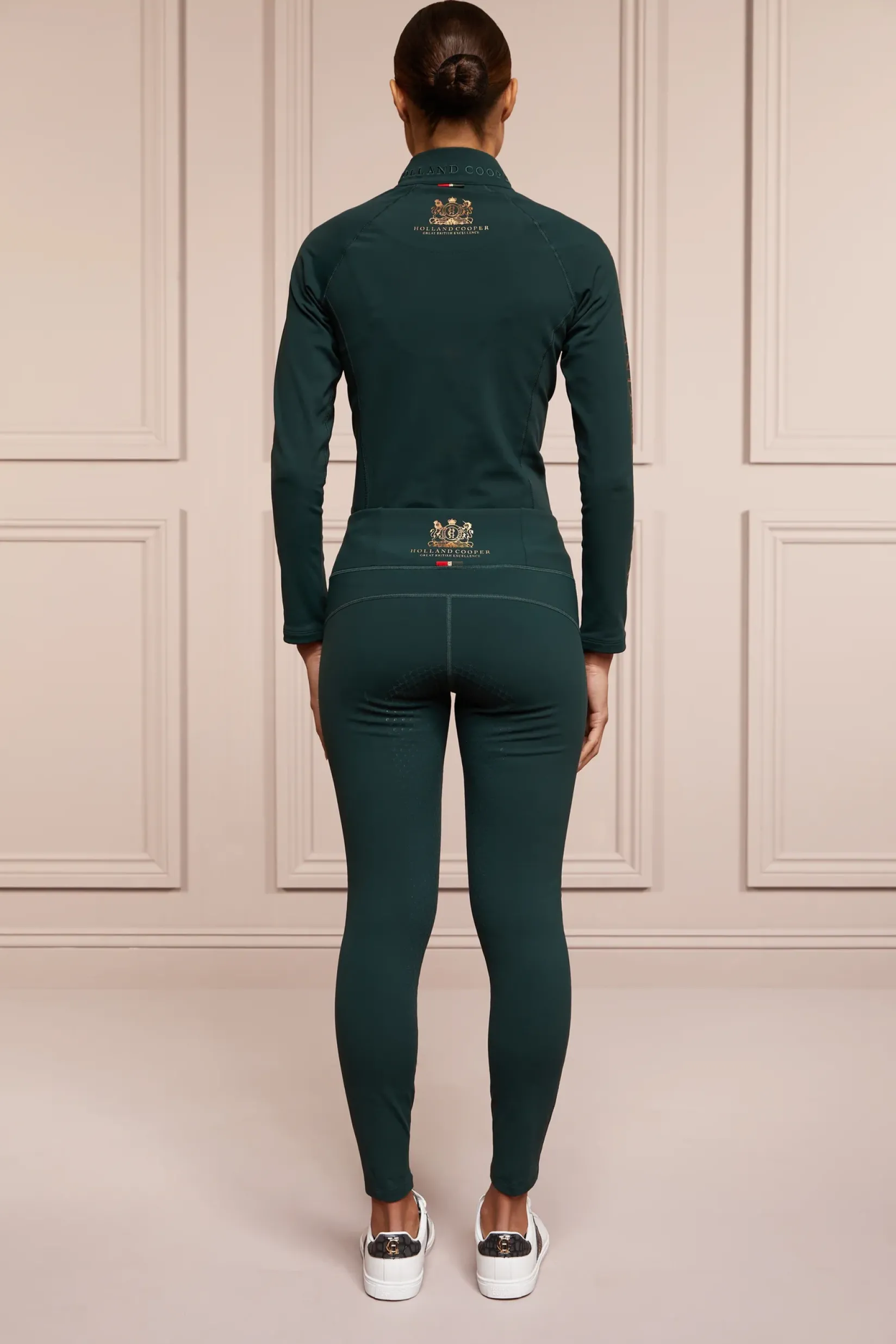 Holland Cooper Leggings|Shop By Product-Halcot Thermal Legging Petrol