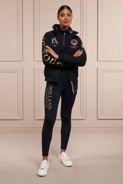 Holland Cooper Leggings|Equestrian Gifting-Halcot Thermal Legging Ink Navy