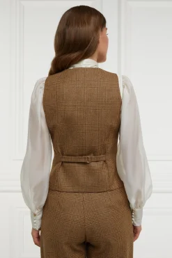 Holland Cooper Waistcoats|In Stock Tailoring-Hampton Waistcoat Tawny