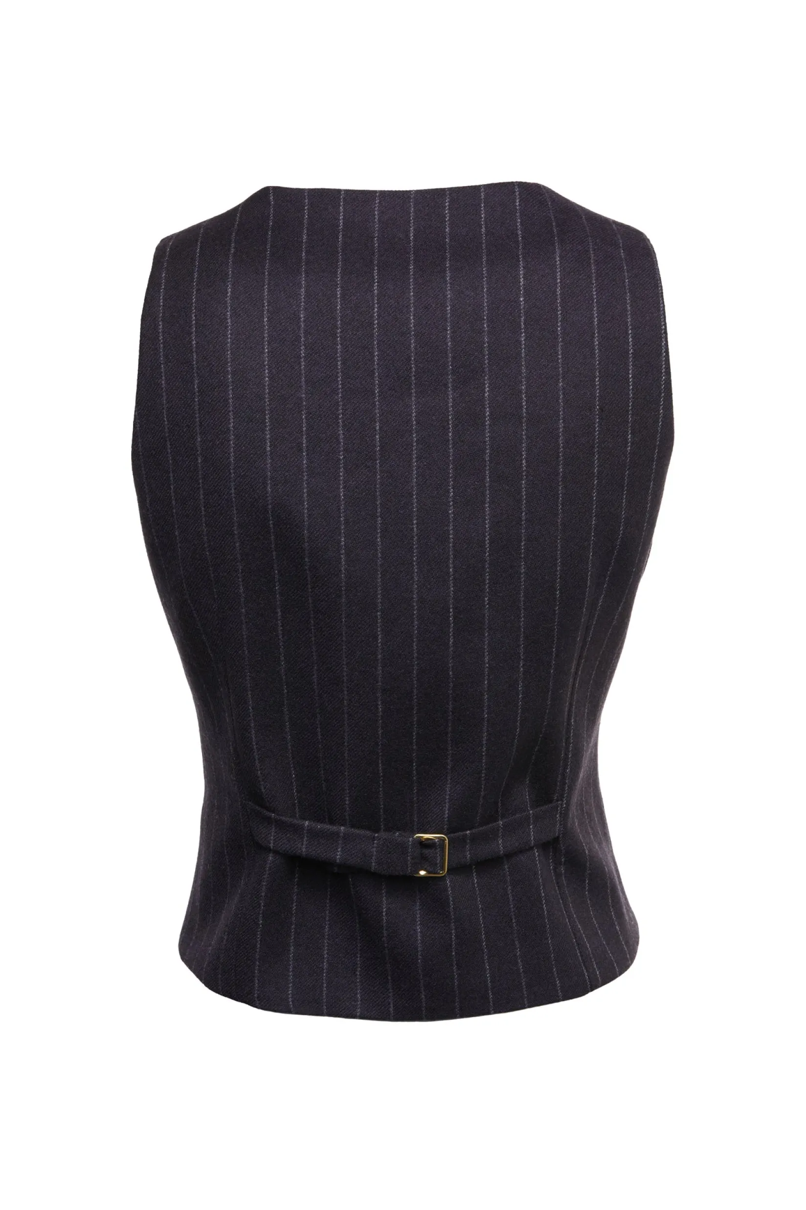 Holland Cooper Waistcoats|Shop By Product-Hampton Waistcoat Navy Chalk Pin Stripe