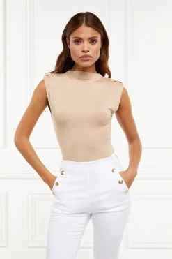 Holland Cooper Bodysuits-Harper Bodysuit Light Camel