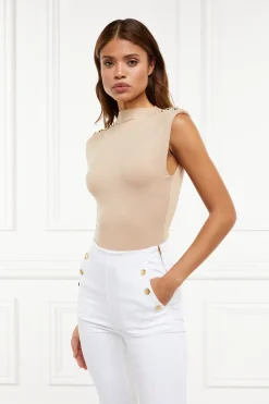 Holland Cooper Bodysuits-Harper Bodysuit Light Camel