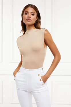 Holland Cooper Bodysuits-Harper Bodysuit Light Camel