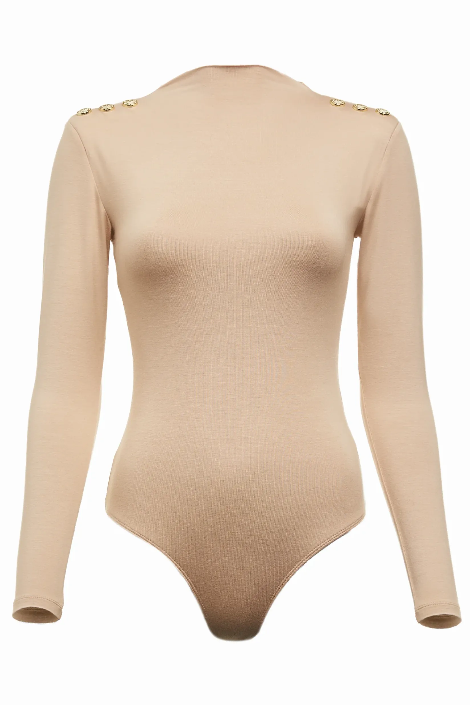 Holland Cooper Bodysuits|Wardrobe Staples-Harper Long Sleeve Bodysuit Light Camel