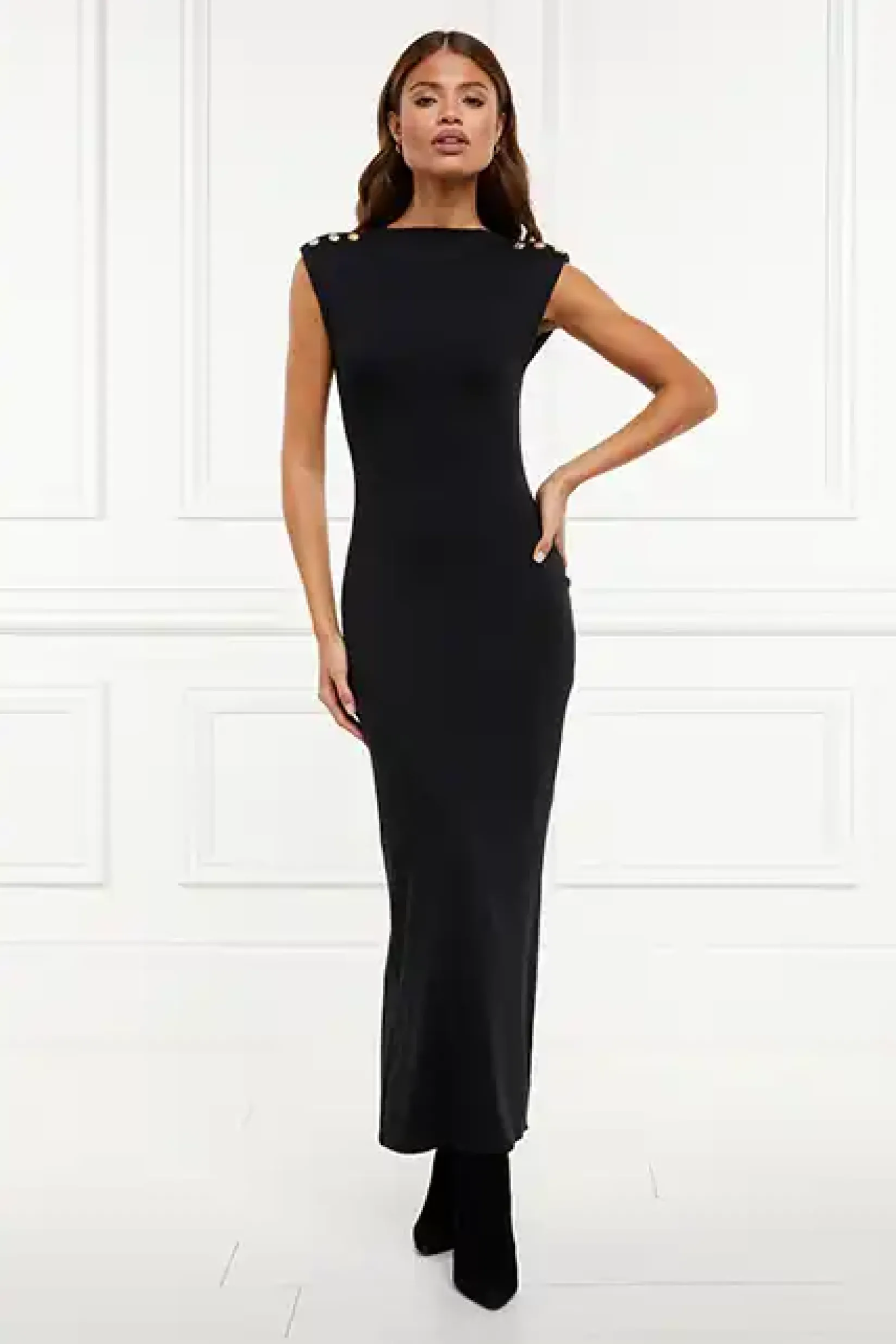Holland Cooper Dresses|Seasonal Inspiration-Harper Maxi Dress Black