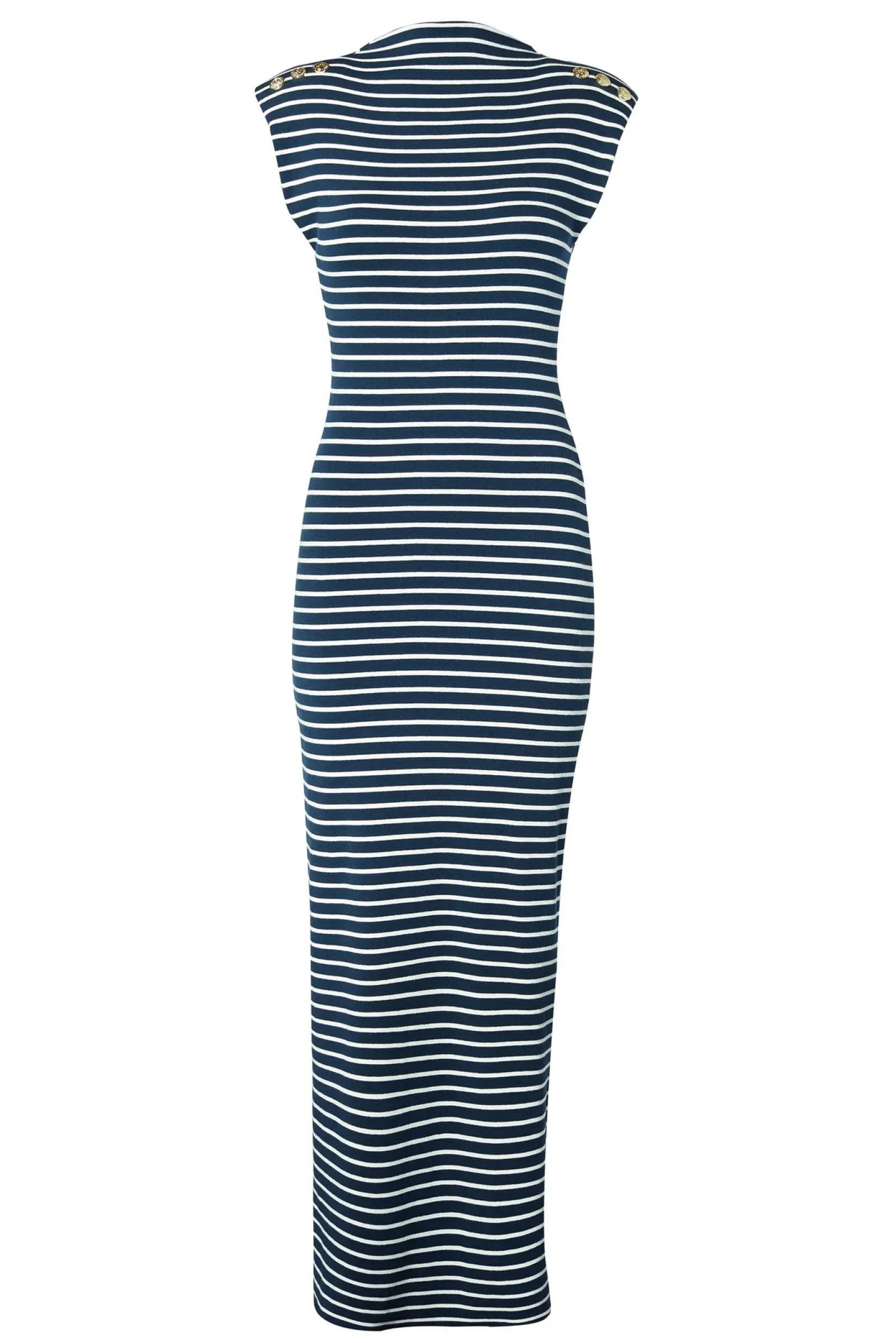 Holland Cooper Shop By Product|Dresses-Harper Maxi Dress Ink Navy Natural Stripe