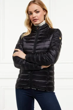 Holland Cooper Jackets|At The Stables-Hawling Packable Jacket Black