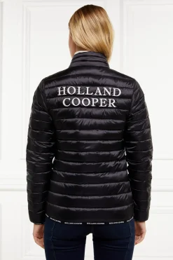 Holland Cooper Jackets|At The Stables-Hawling Packable Jacket Black