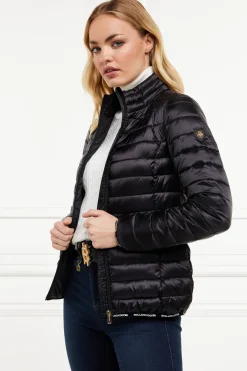 Holland Cooper Jackets|At The Stables-Hawling Packable Jacket Black