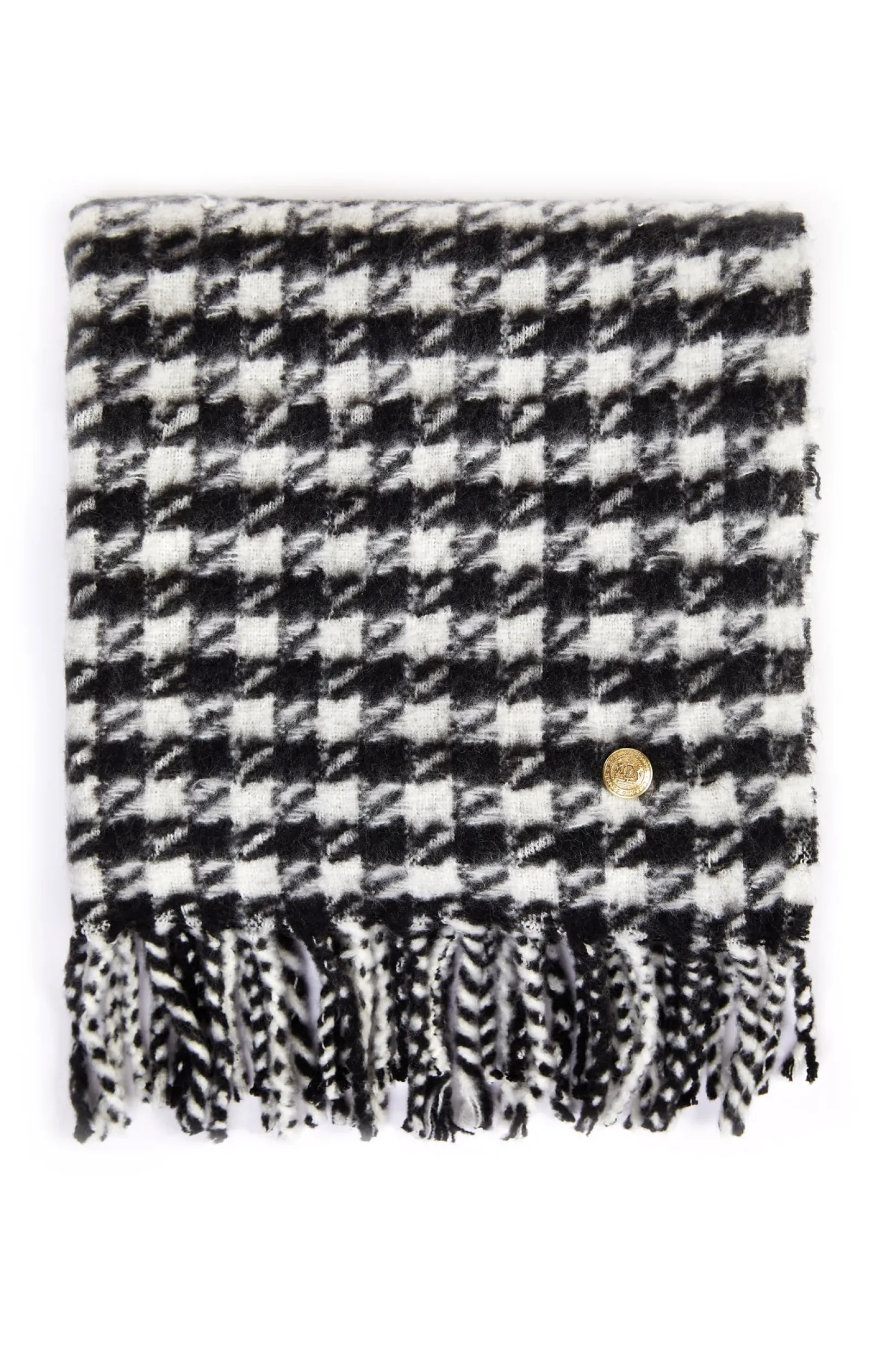 Holland Cooper Gifts For Him|Scarves-HC Chelsea Scarf Houndstooth