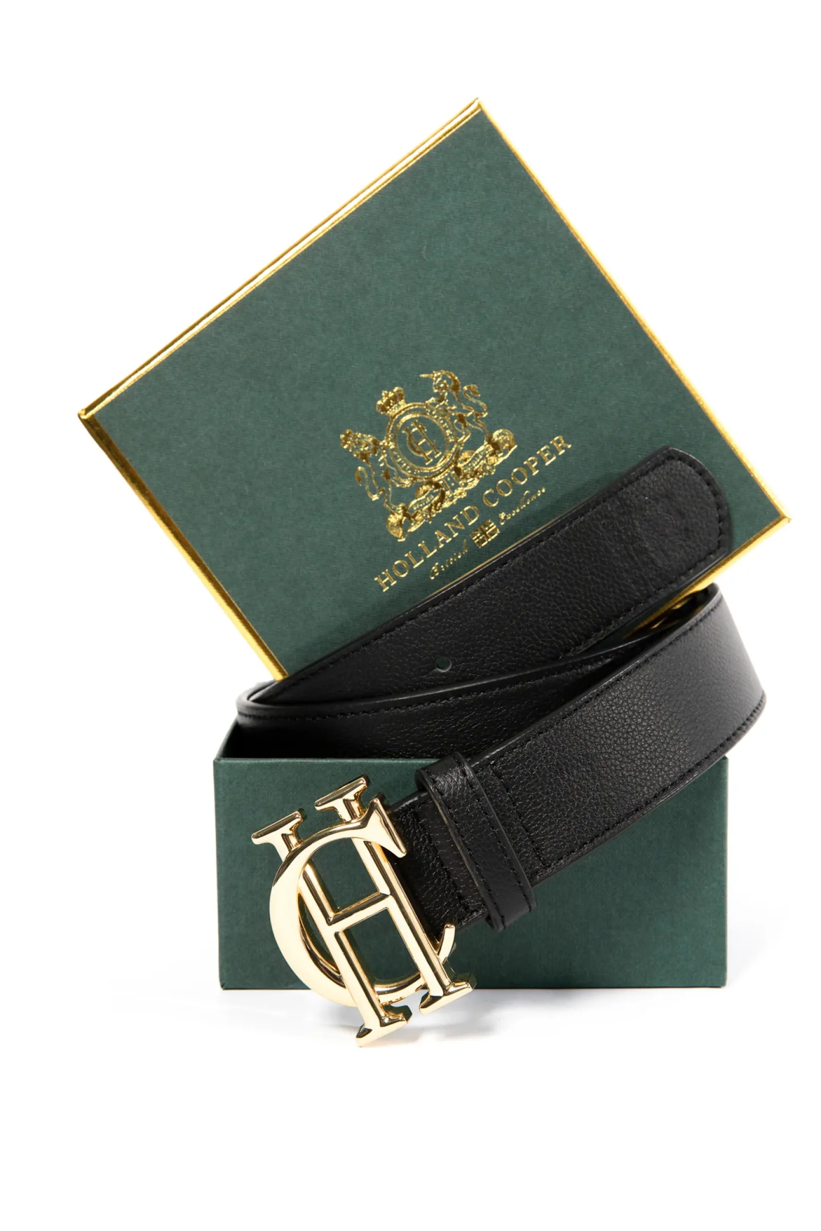 Holland Cooper Belts|Belts-HC Classic Belt Black Gold