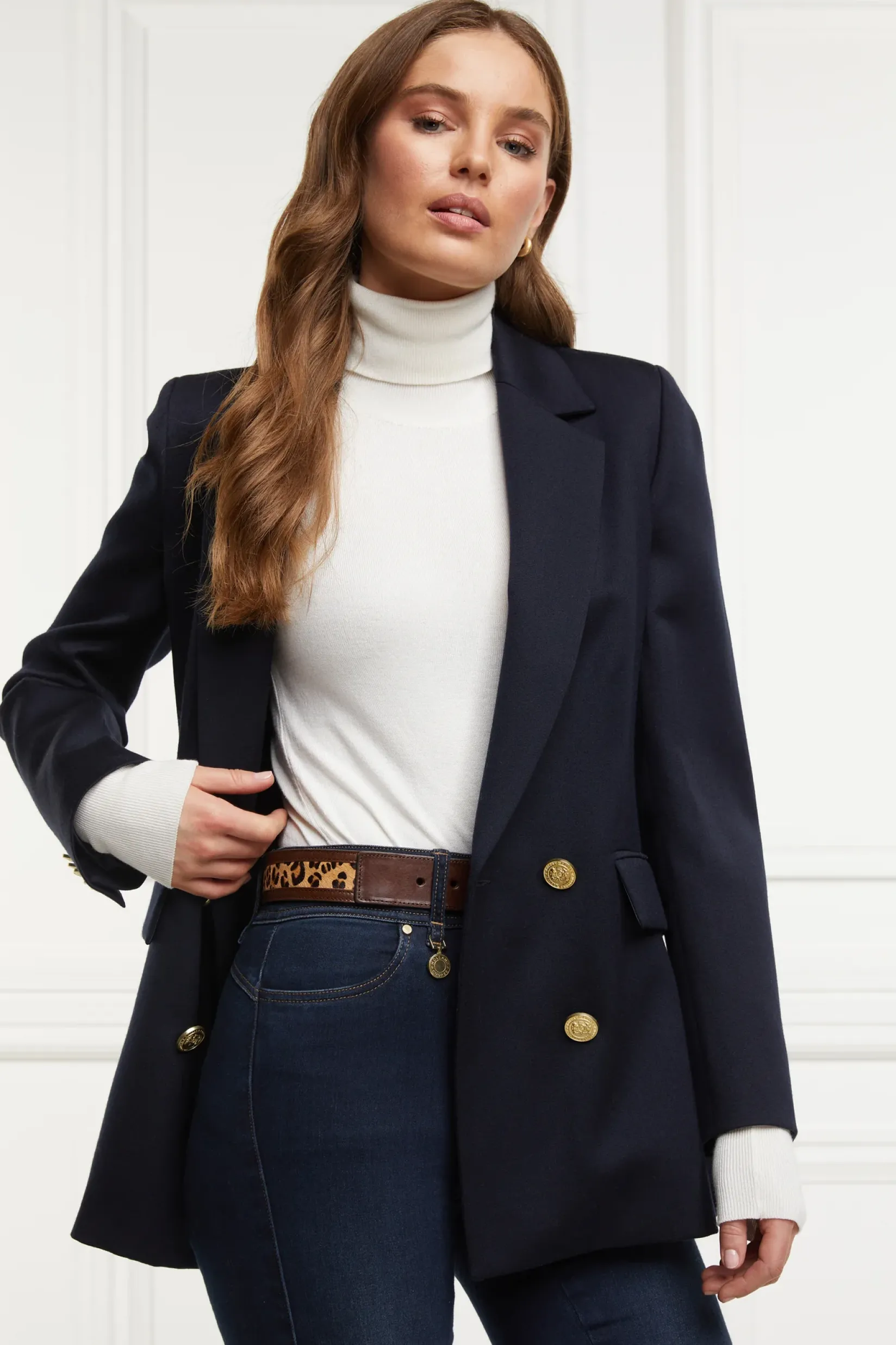 Holland Cooper Belts|Belts-HC Classic Belt Tan Leopard