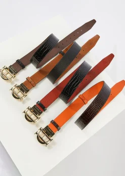 Holland Cooper Bestsellers|Bestsellers-HC Classic Belt Reversible Black Tan