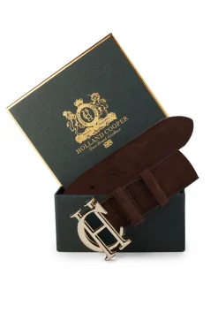 Holland Cooper Country Collection-HC Classic Belt Suede Chocolate