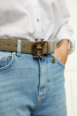 Holland Cooper Belts|Belts-HC Classic Belt Suede Khaki