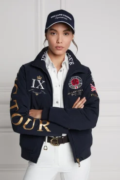 Holland Cooper Headwear|Accessories-HC Equestrian Cap Ink Navy