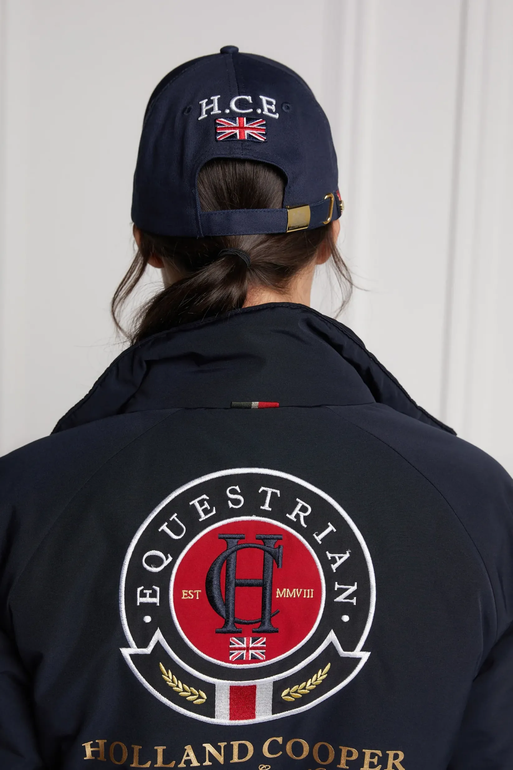 Holland Cooper Headwear|Accessories-HC Equestrian Cap Ink Navy