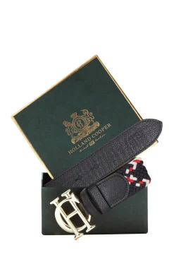 Holland Cooper Accessories|Shop By Product-HC Heritage Belt Navy Tricolour