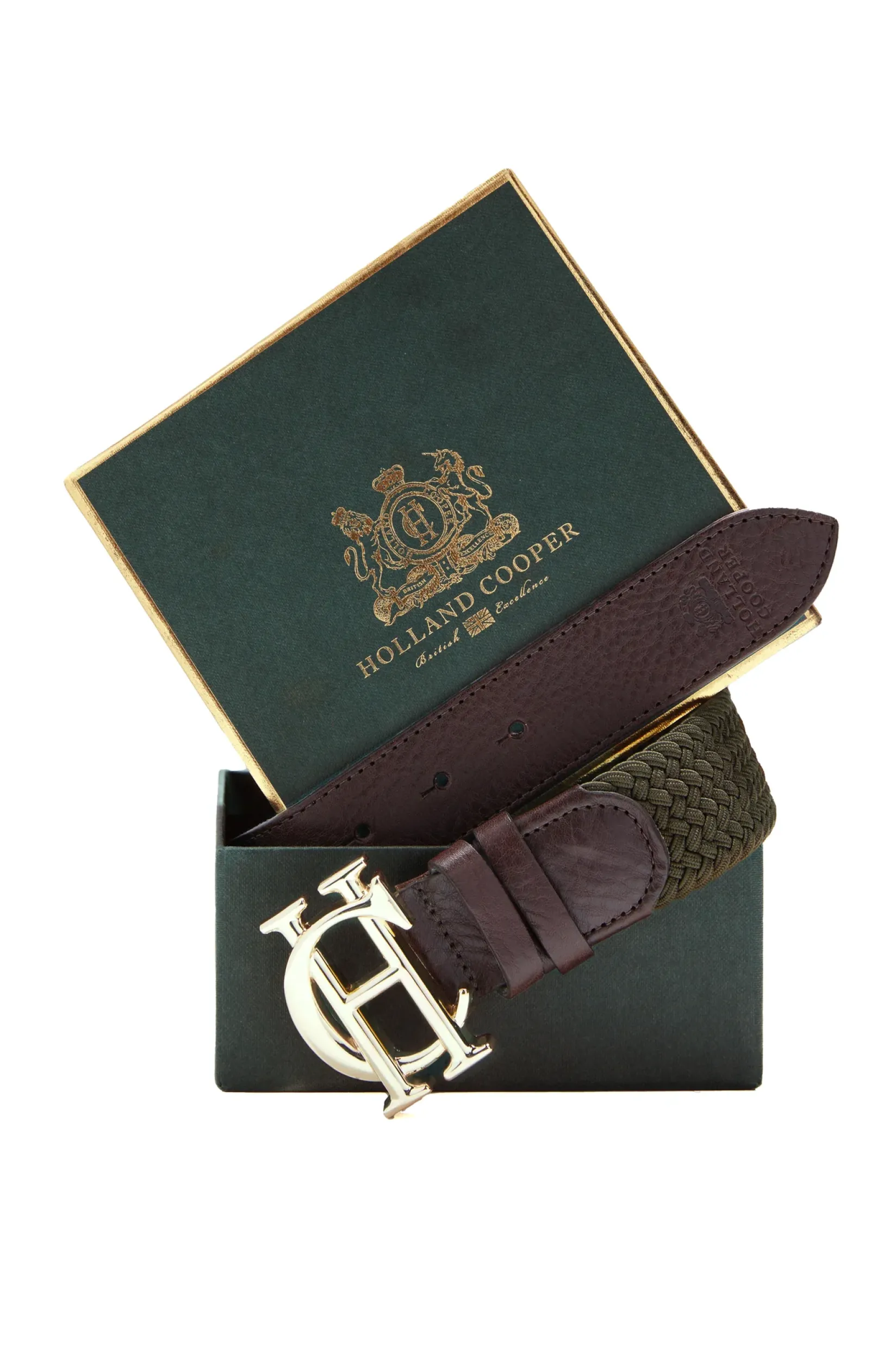 Holland Cooper Gifts For Her|Belts-HC Heritage Belt Forest Green