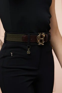 Holland Cooper Gifts For Her|Belts-HC Heritage Belt Forest Green
