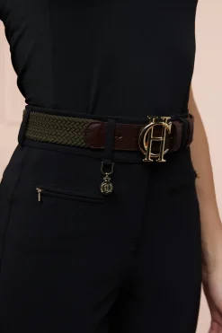 Holland Cooper Gifts For Her|Belts-HC Heritage Belt Forest Green