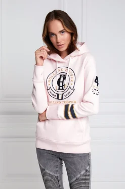 Holland Cooper Hoodies|Equestrian Casualwear-HC Heritage Hoodie Blush Marl