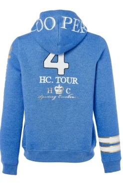 Holland Cooper Hoodies|Equestrian Casualwear-HC Heritage Hoodie Cobalt