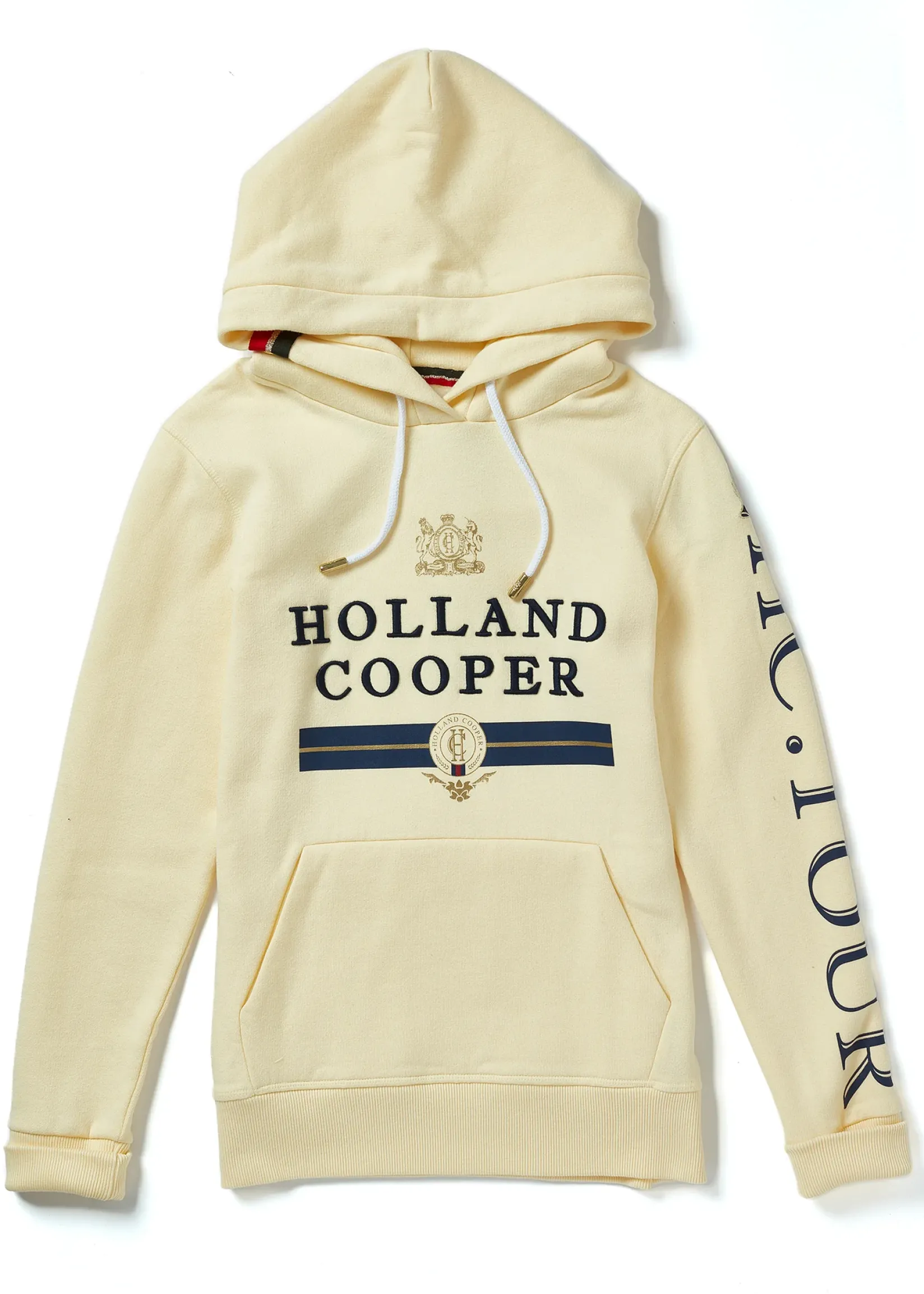 Holland Cooper Hoodies|Equestrian Casualwear-HC Heritage Hoodie Lemon