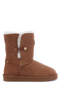 Holland Cooper Shearling Boots|Boots-HC Shearling Boot Tan