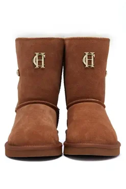Holland Cooper Shearling Boots|Boots-HC Shearling Boot Tan