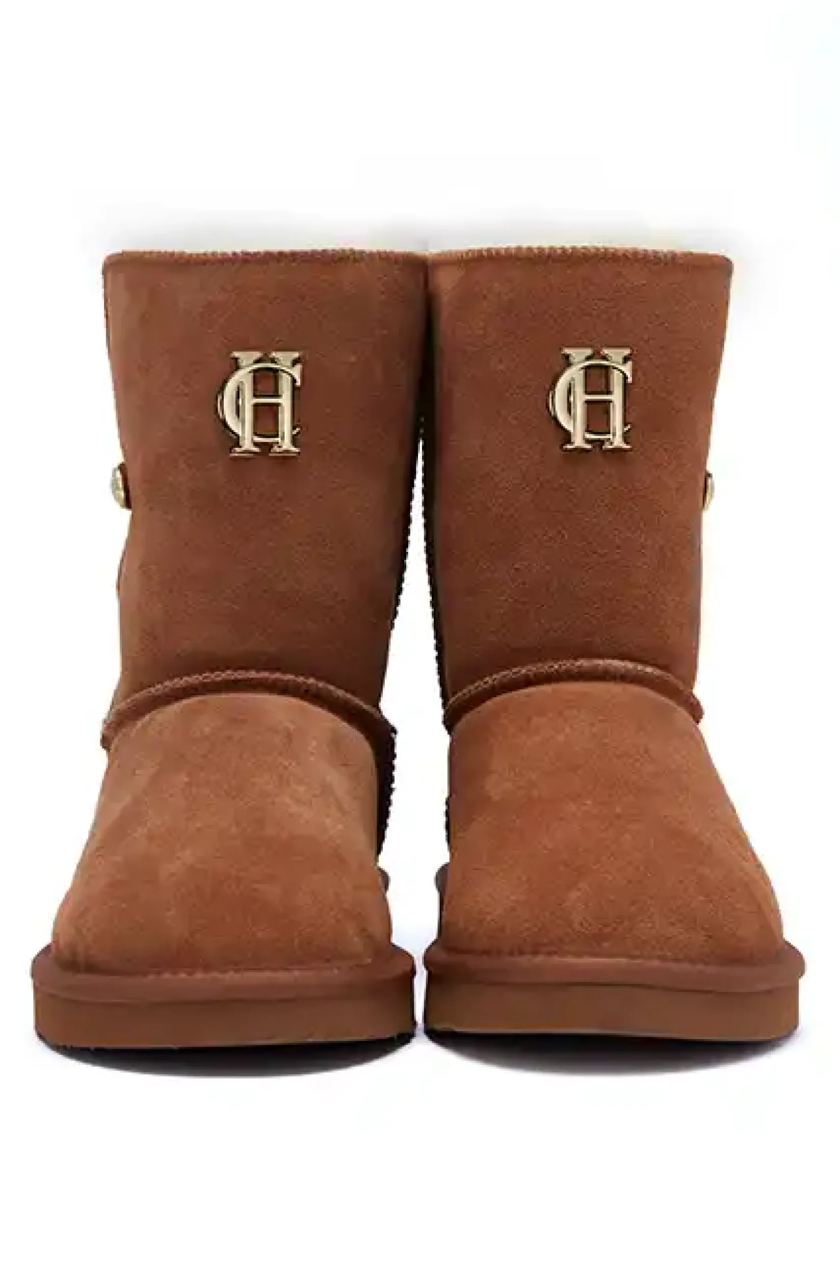 Holland Cooper Shearling Boots|Boots-HC Shearling Boot Tan