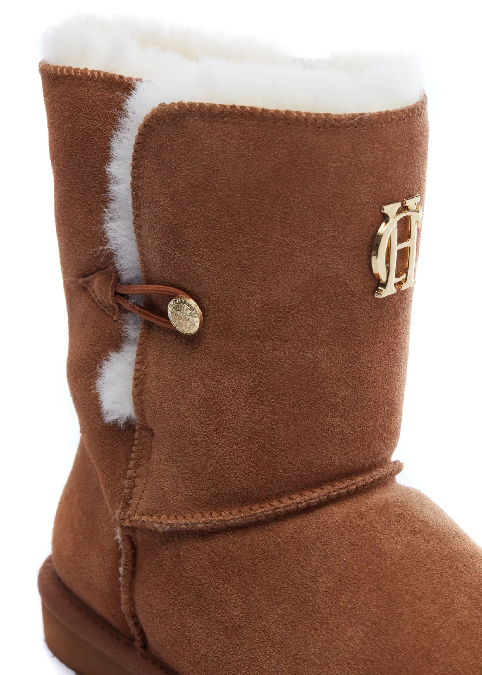 Holland Cooper Shearling Boots|Boots-HC Shearling Boot Tan