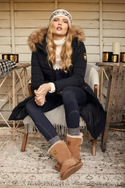 Holland Cooper Shearling Boots|Boots-HC Shearling Boot Tan
