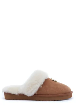 Holland Cooper Gifts For Her|Slippers-HC Shearling Slipper Tan