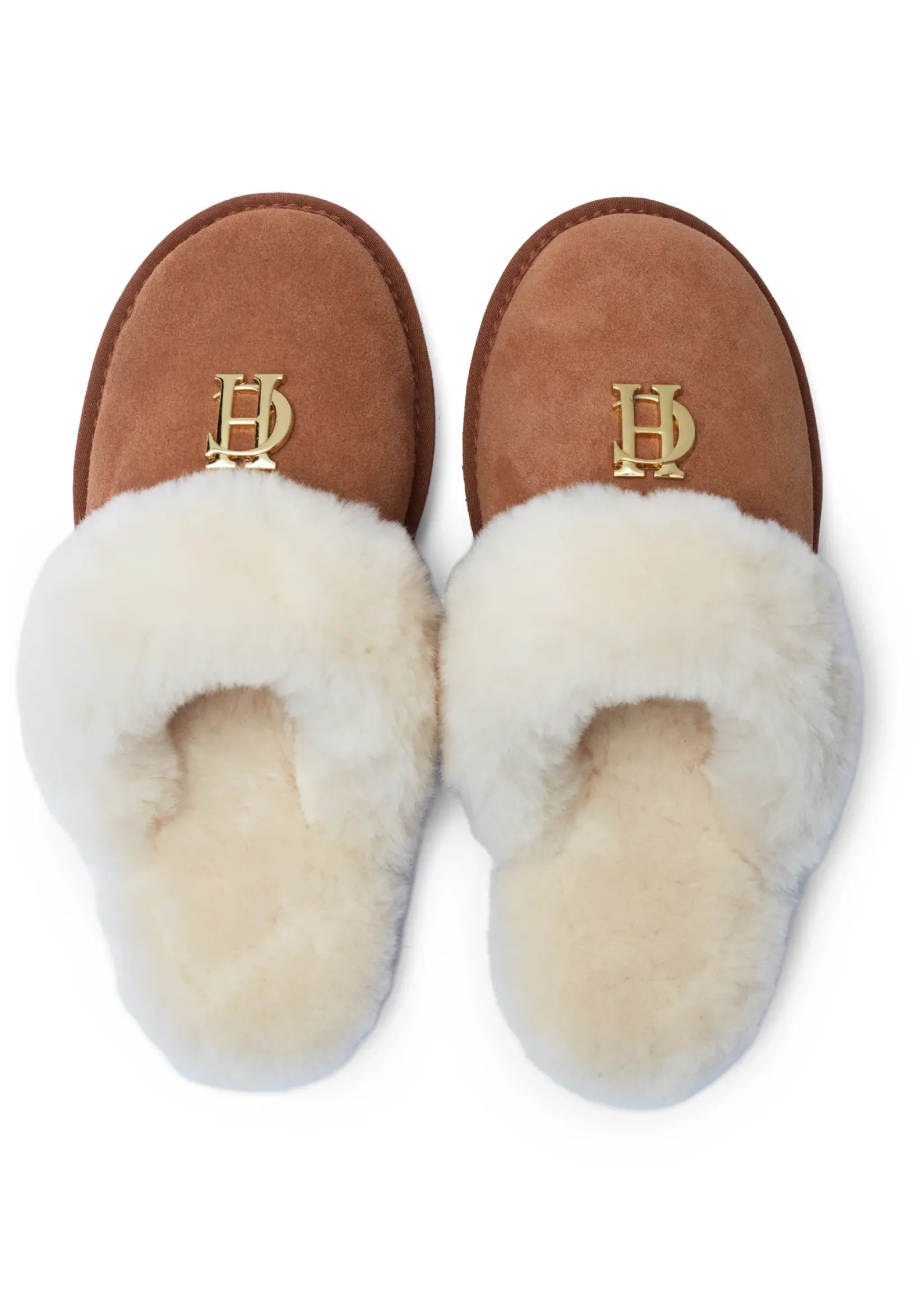 Holland Cooper Gifts For Her|Slippers-HC Shearling Slipper Tan