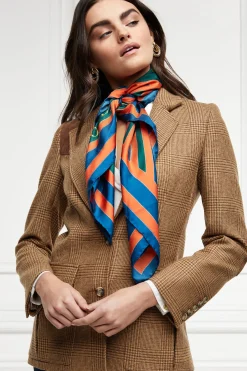 Holland Cooper The Perfect Gesture|Scarves-HC Silk Scarf Horse Flag