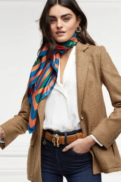 Holland Cooper The Perfect Gesture|Scarves-HC Silk Scarf Horse Flag