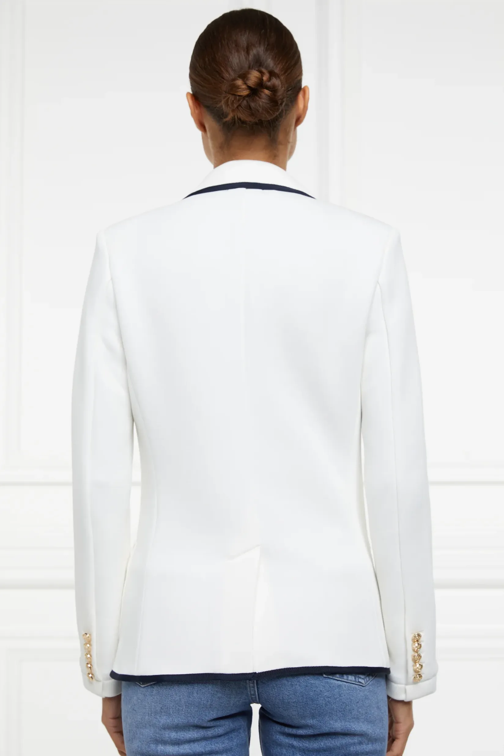 Holland Cooper Blazers|Jackets-Henley Blazer Cream