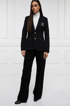 Holland Cooper Blazers|Jackets-Henley Blazer Black Black