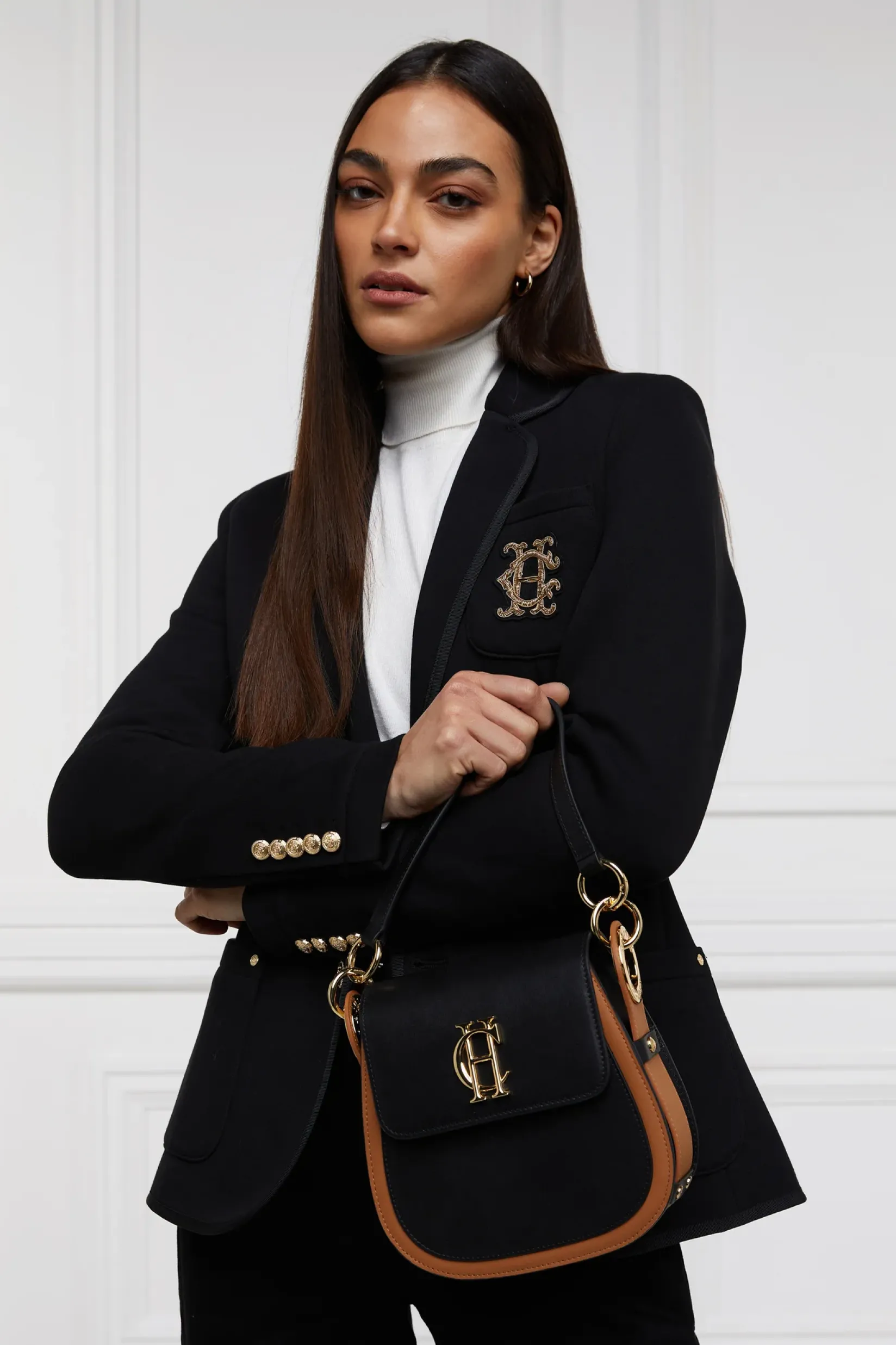 Holland Cooper Blazers|Jackets-Henley Blazer Black Black