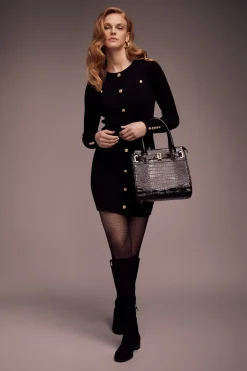 Holland Cooper Dresses-Hepburn Mini Dress Black