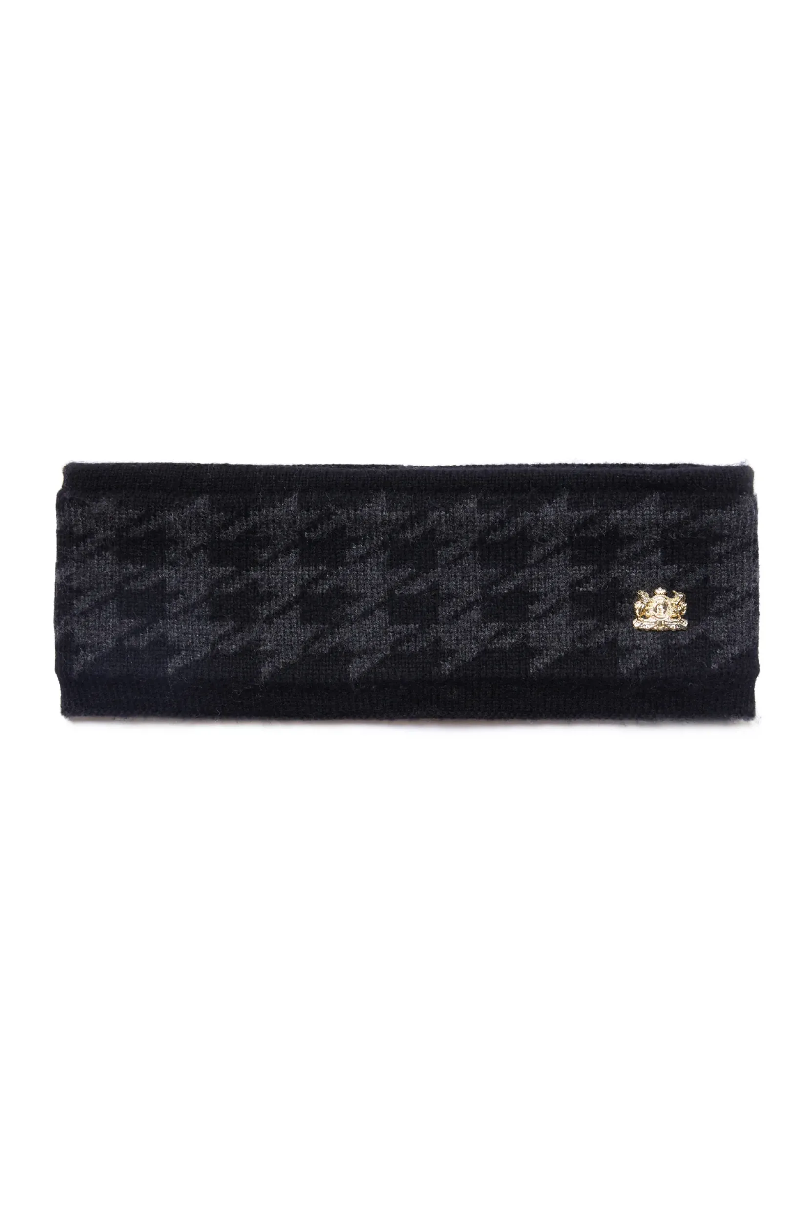 Holland Cooper Accessories|Headwear-Heritage Headband Grey Houndstooth