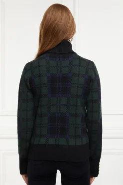 Holland Cooper Knitwear-Heritage Knit Jumper Blackwatch